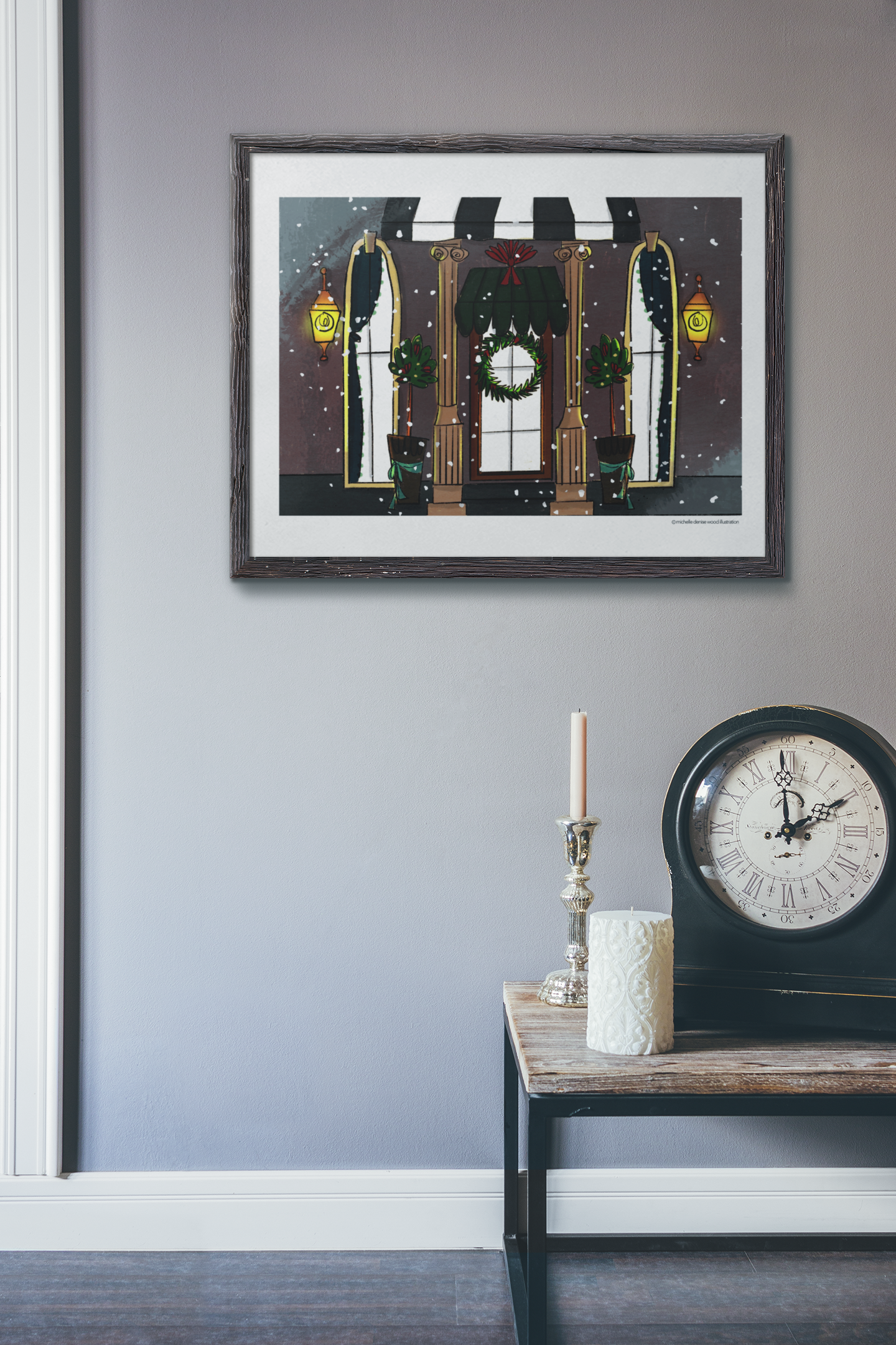 Winter Storefront Art Print