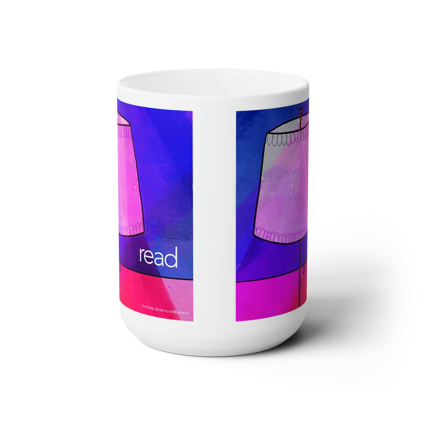 Reading Lamp Coffee Mug 15 oz