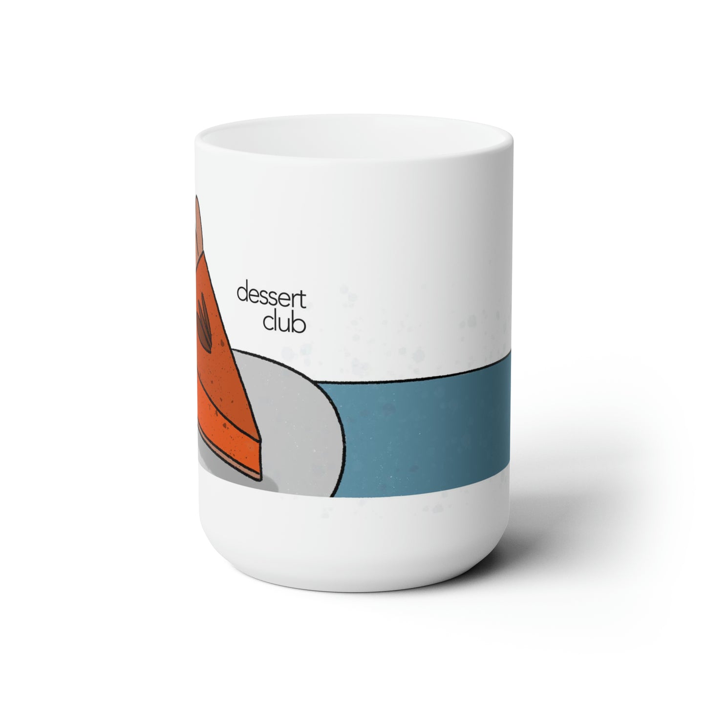 Dessert Club Pumpkin Pie Ceramic Mug 15 oz