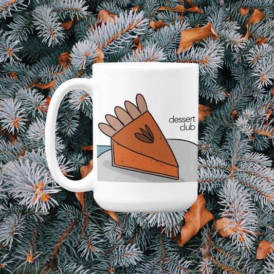 Dessert Club Pumpkin Pie Ceramic Mug 15 oz