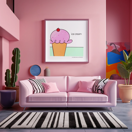 Ice Cream Matte Poster