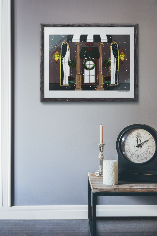 Winter Storefront Art Print